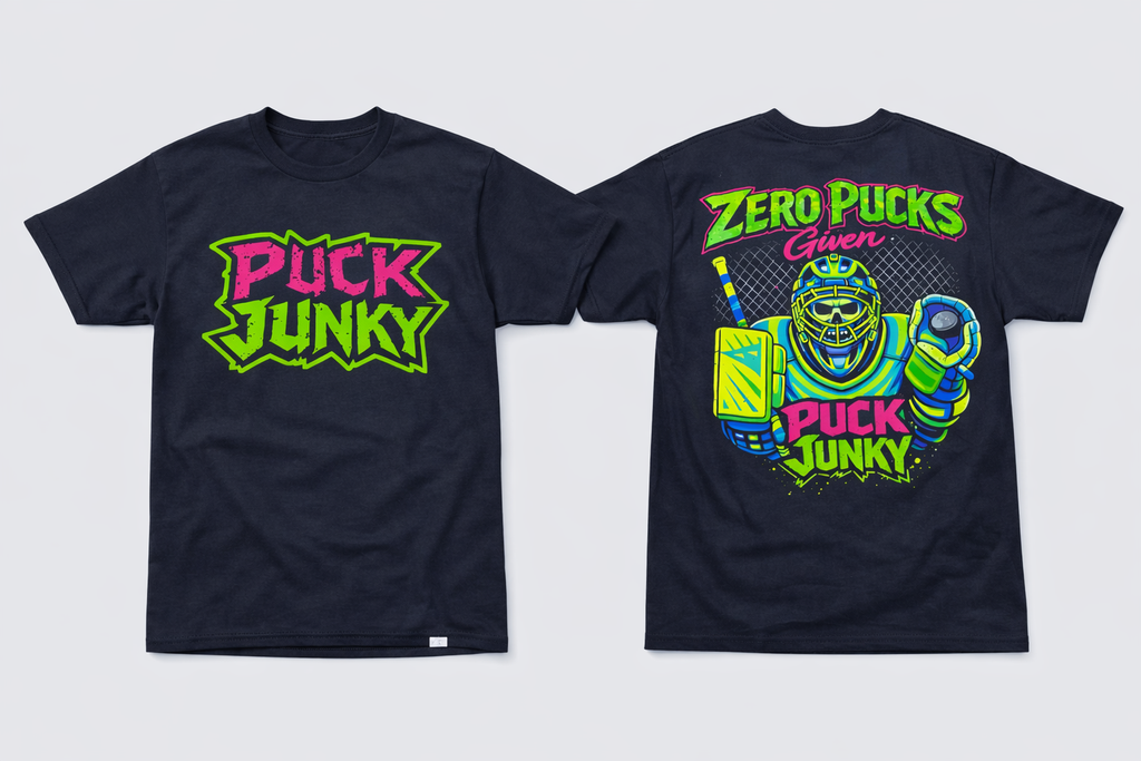 Puck Junky - Zero Pucks Goalie Tee