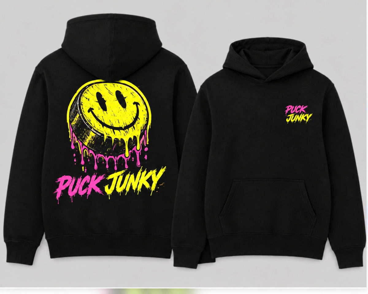 Puck Junky - Smiley Puck Hoodie